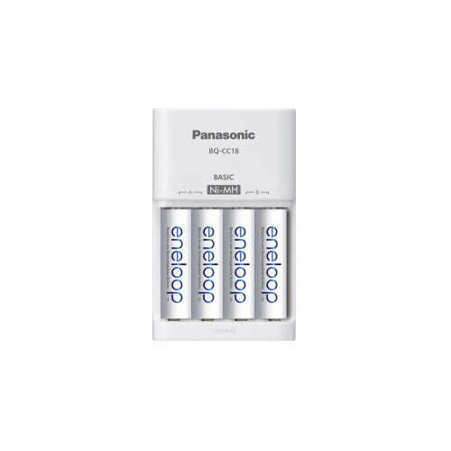 Panasonic Eneloop 4-Cell Charger + 4 x AA Eneloop Batteries