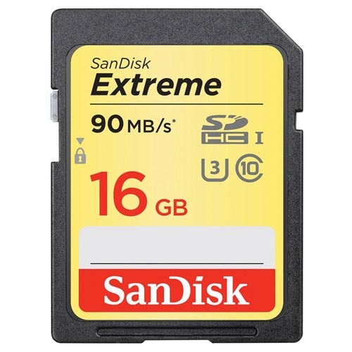 SanDisk Extreme 16GB SDXC UHS-I 90MB/s Memory Card - V30