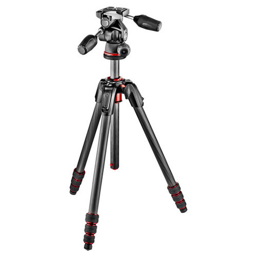 Manfrotto 190 Go Carbon Fibre Tripod + 804MK2 3-Way Head