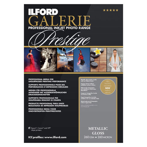 Ilford Galerie Metallic Gloss Professional Inkjet Paper A4 25 Sheets