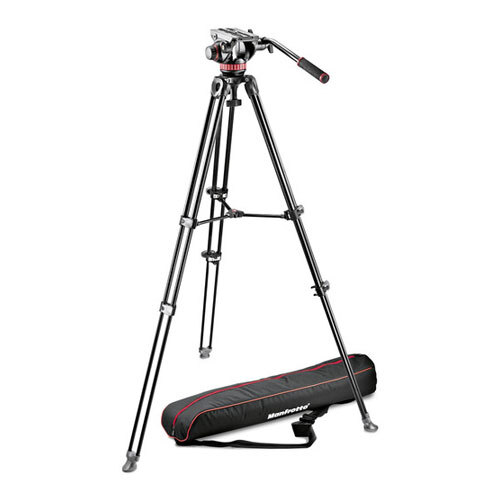 Manfrotto MVT502AM Aluminium Twin Leg Tripod + MVH502A Fluid Head