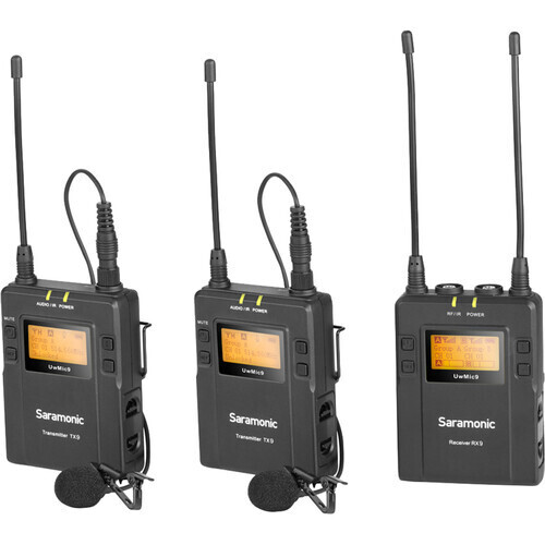 Saramonic UWMIC9 RX9+TX9 UHF Wireless Lavalier Microphone System