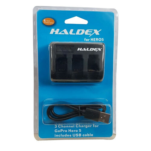 Haldex Triple Battery Charger for GoPro HERO5/6/7