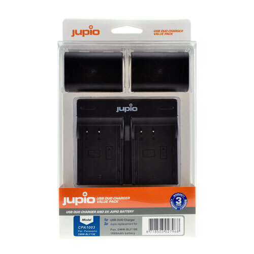 Jupio Rechargeable Panasonic BLF-19E Dual Charger Kit