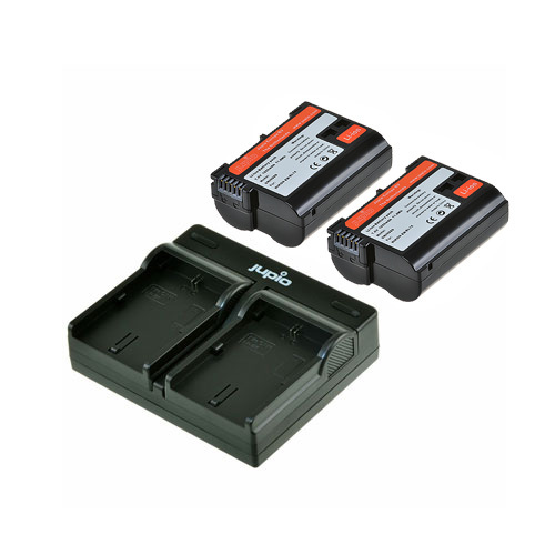 Jupio EN-EL15 Rechargeable Dual Charger Kit for Nikon