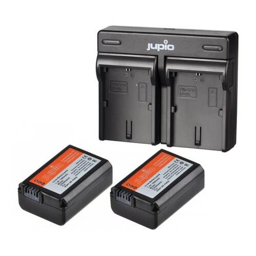 Jupio Twin Rechargeable Sony NP-FW50 Charger Kit