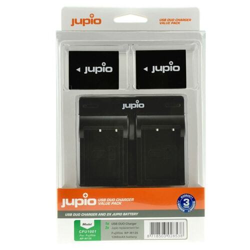 Jupio Fuji NP-W126S Dual Charger Kit