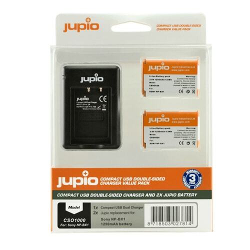 Jupio Sony NP-BX1 Dual Charger Kit