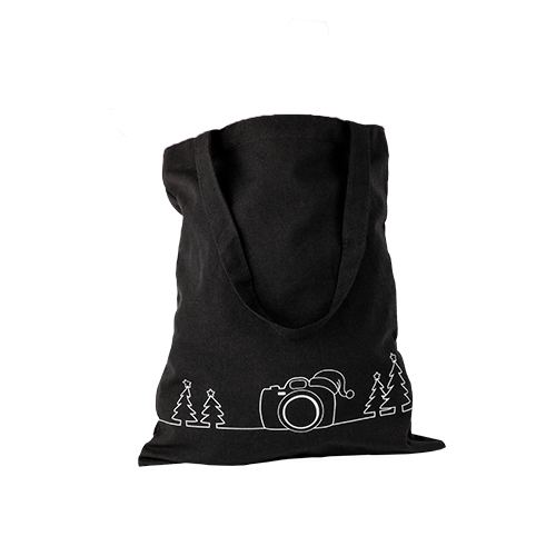 Black Christmas Tote & Gift Bag