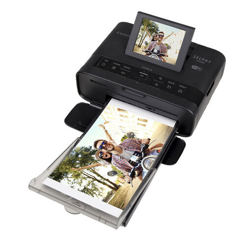 Canon Selphy CP1300 - Compact Dye-Sublimation Photo Printer - Black + Paper