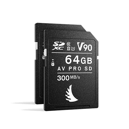 Angelbird AV Pro 64GB SDXC UHS-II 300MB/s Memory Card - V90 - 2 Pack