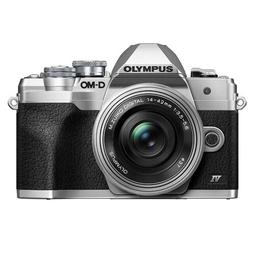 Olympus OM-D E-M10 IV Body + M.Zuiko 14-42mm III EZ Lens - Silver