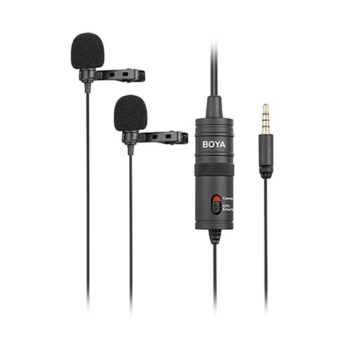 Boya BY-M1DM Dual Lavalier Microphone for Smartphones & DSLR