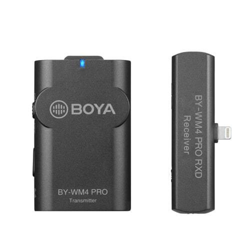 Boya BY-WM4 Pro-K3, 2.4GHz Wireless Microphone Kit for iOS 1+1