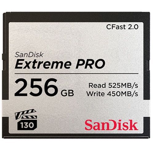 Sandisk Extreme Pro 256GB CFast 2.0 525MB/s Memory Card