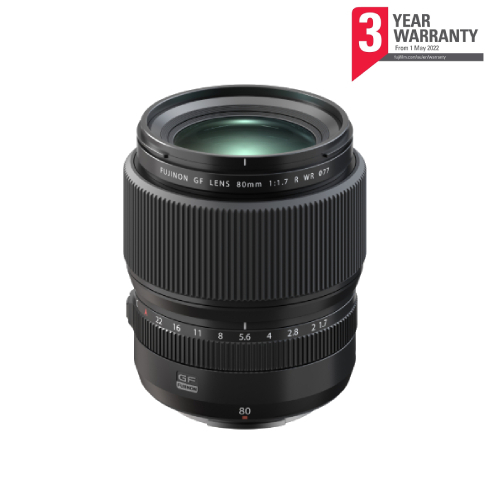 Fujifilm GF 80mm f/1.7 R WR Lens