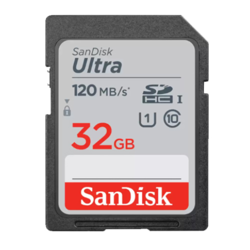 SanDisk Ultra 32GB SDXC UHS-I 120MB/s Memory Card - V10