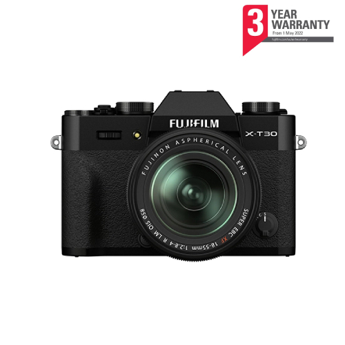 Fujifilm X-T30 II + XF 18-55mm f/2.8-4 R LM OIS Lens - Black