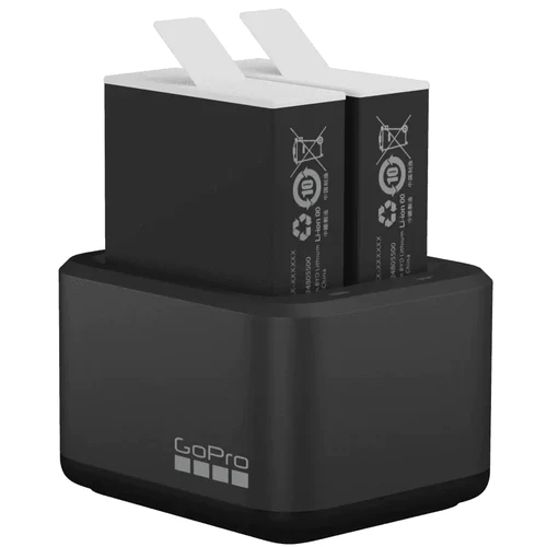 GoPro Dual Battery Charger + Enduro Battery for HERO12/11/10/9