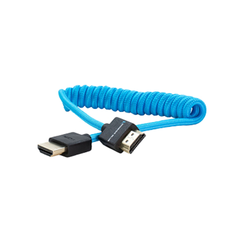 Kondor Blue Coiled Full HDMI Cable (30 to 60cm)