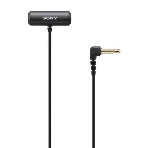 Sony ECM-LV1 Compact Stereo Lavalier Microphone with 3.5mm TRS Connector