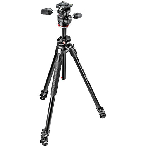 Manfrotto 290 Dual Tripod 3 + MH804-3W - 3 Way Head - Ex Demo