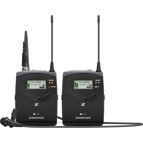 Sennheiser EW 112P G4 Camera-Mount Wireless Omni Lavalier Microphone System - G: 566 to 608 MHz