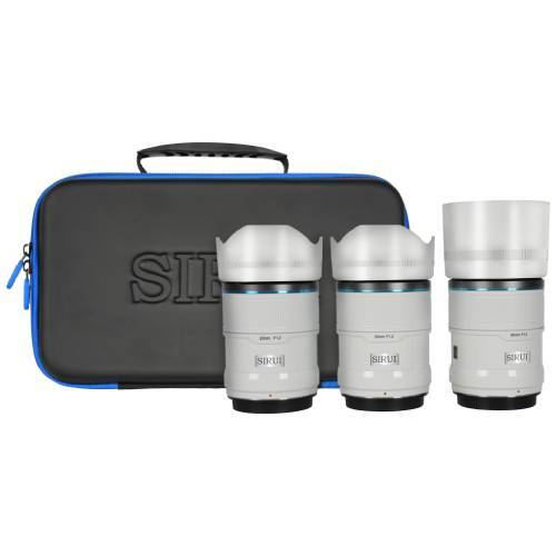 Sirui Sniper f/1.2 APSC Auto-Focus Lens Set for Sony E mount - White