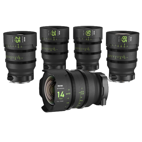 NiSi ATHENA Prime Full Frame Cinema Lens Kit with 5 Lenses and Case