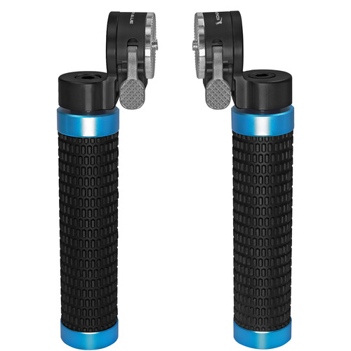 Kondor Blue Quick Release Rosette Hand Grip Set of 2 - Black