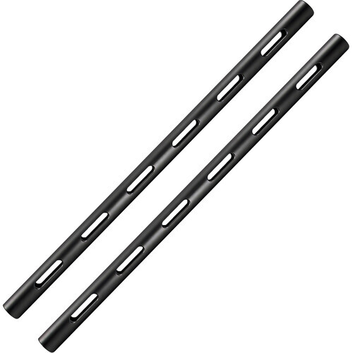 Kondor Blue PPSH 15mm Rod (Threaded M12) 12 Inch - Black, 2 Pack