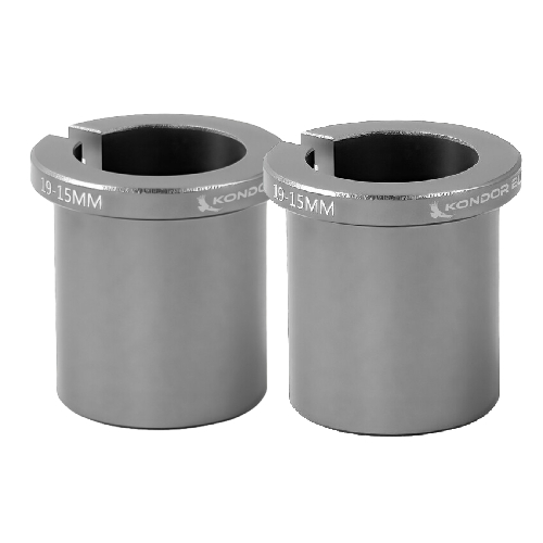 Kondor Blue 15mm to 19mm Bushings - Space Grey Pair