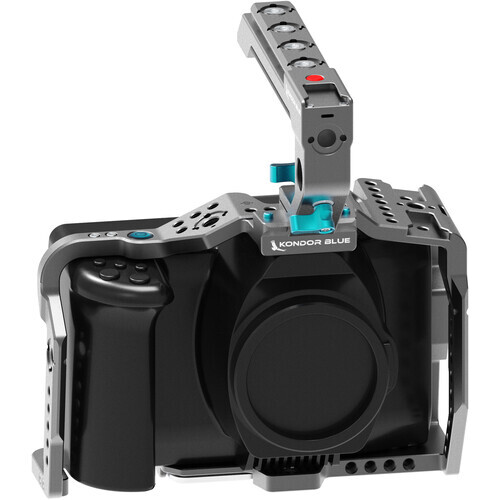 Kondor Blue Blackmagic Pocket 6K Pro Cage - With Top Handle - Space Grey