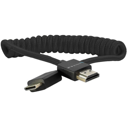 Kondor Blue Coiled Mini HDMI to Full HDMI - 30-60cm - Black