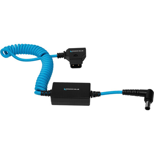 Kondor Blue Coiled D-Tap to 19.5V Regulated DC for Sony FX9/FX6 Cable