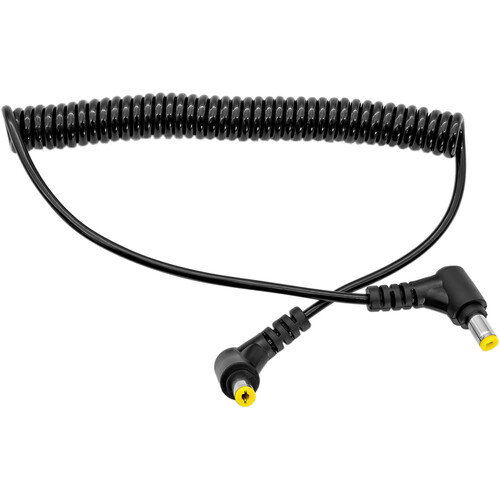 Kondor Blue DC to DC 2.1/5.5 Male Coiled Power Cable - Black