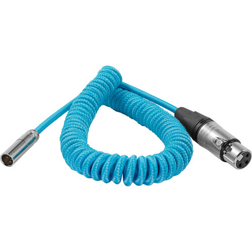 Kondor Blue Coiled Mini XLR to XLR for C70 & BMPCC4K/6K, 50.8 - 101.6cm - Blue