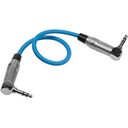 Kondor Blue 25cm 3.5mm to 3.5mm Right Angle Time Code Audio Cable