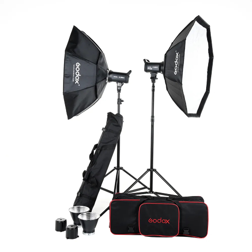 Godox SL100D 2 Head LED Daylight Octa Softbox Kit