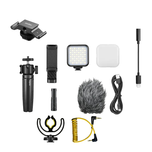 Godox Vlogging Kit Inc S/Phone Clip & L/Bolt Cable