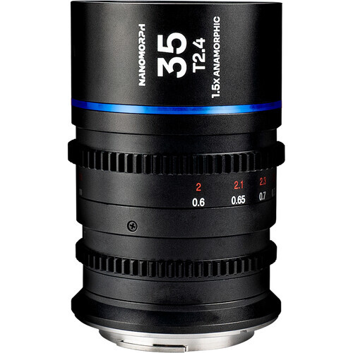 Laowa Nanomorph 35mm T2.4 1.5x S35 Anamorphic Lens - Fujifilm X - Blue Flare