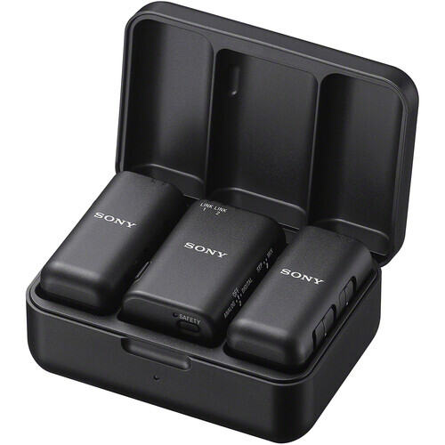 Sony ECM-W3 Wireless Microphone System with Charging Case (2 Mic)