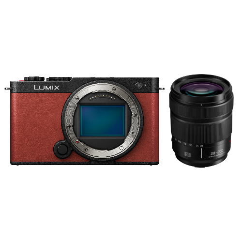 Panasonic Lumix S9 Full Frame Mirrorless Camera with 28-200mm Kit - Crimson Red