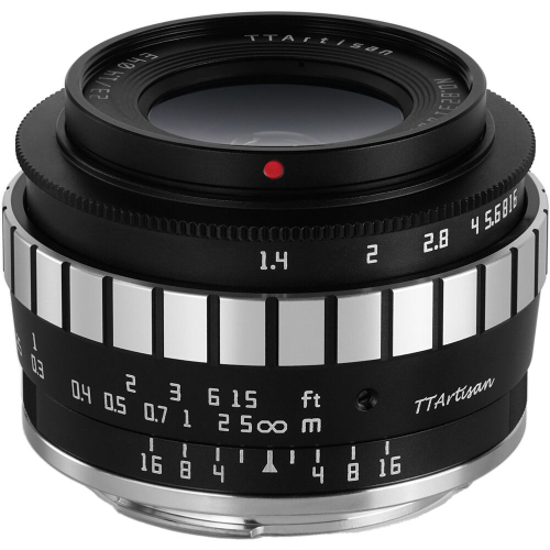 TTArtisan 23mm f/1.4 Lens for Sony E Mount - Black with Silver