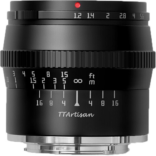 TTArtisan 50mm f/1.2 Lens for Sony E Mount - Black