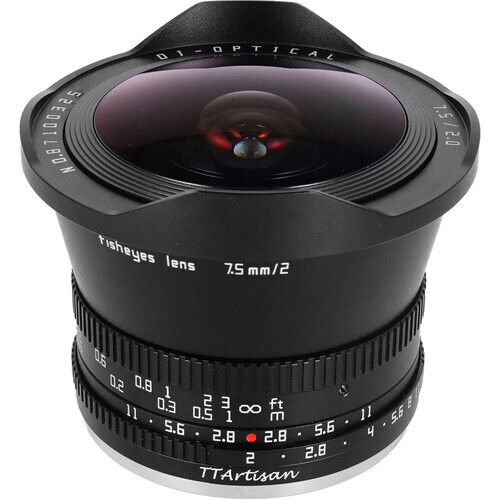 TTArtisan 7.5mm f/2 Fisheye Lens for Canon RF Mount - Black