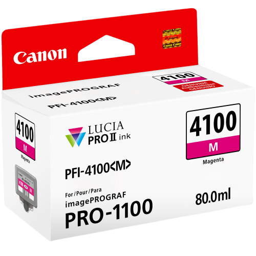 Canon PFI-4100 Magenta Pigment Ink Tank - 80mL