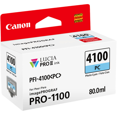 Canon PFI-4100 Photo Cyan Pigment Ink Tank - 80mL