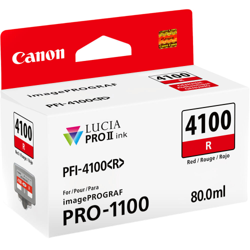 Canon PFI-4100 Red Pigment Ink Tank - 80mL