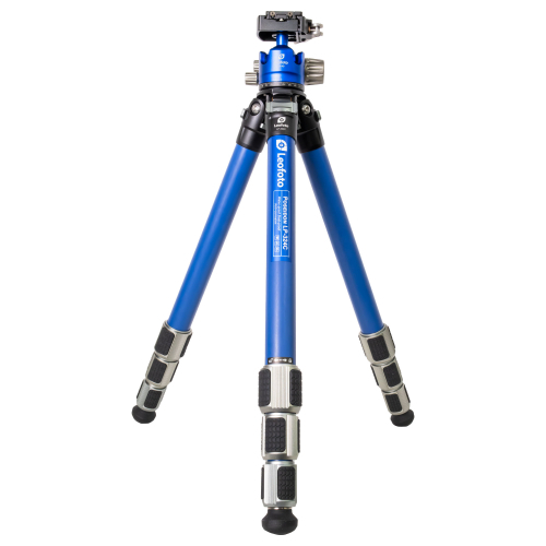 Leofoto LP-324C Poseidon Series 4 Section Water Resistant Carbon Fibre Tripod with Blue LH-40LR Ball Head